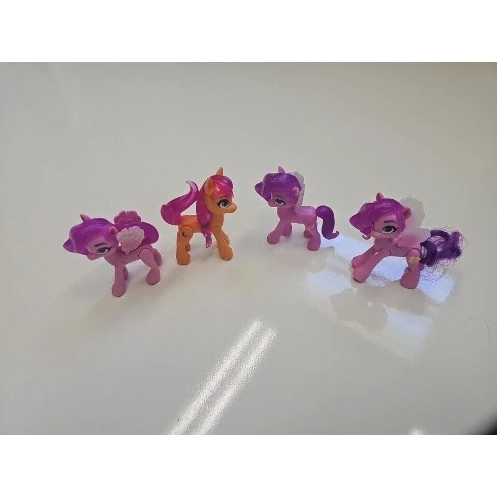 My Little Pony Mini Figures (Lot Of  4) MLP Toys Pink Purple Wings‎ Collectible